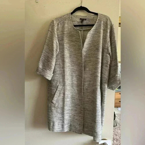 Eileen Fisher Snap Front Blazer - Picture 1 of 8